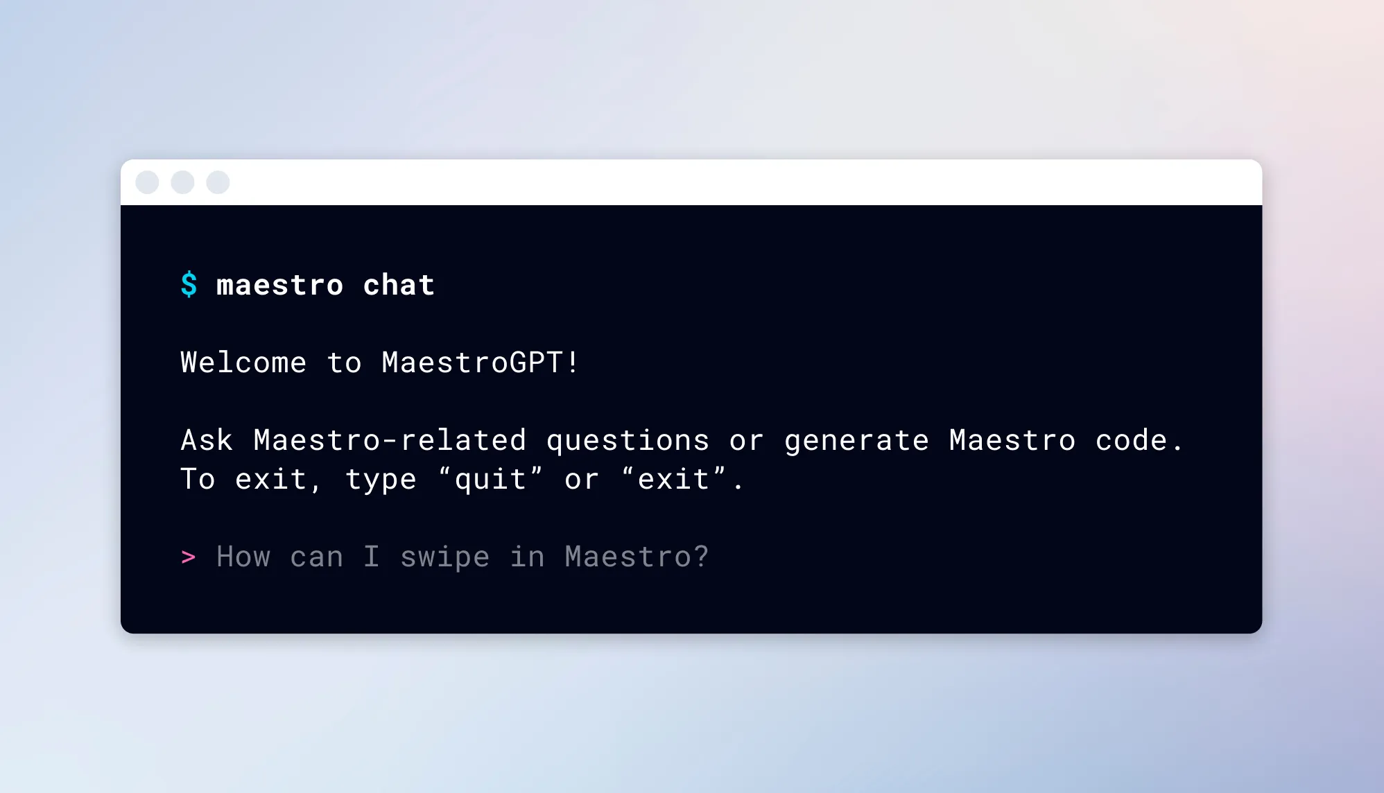 MaestroGPT CLI Image